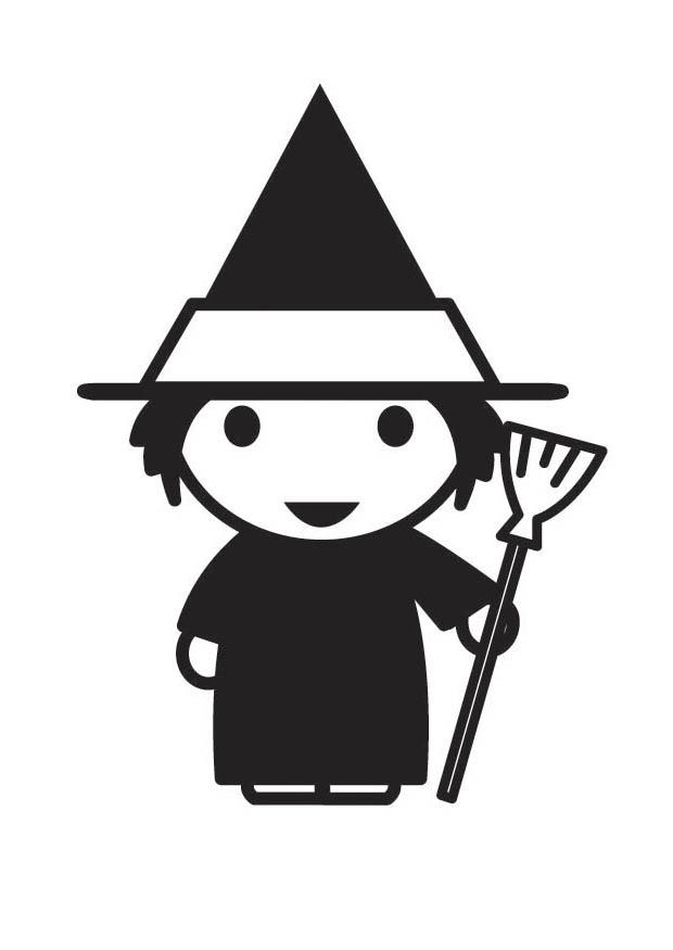 bruja Dibujo para colorear bruja