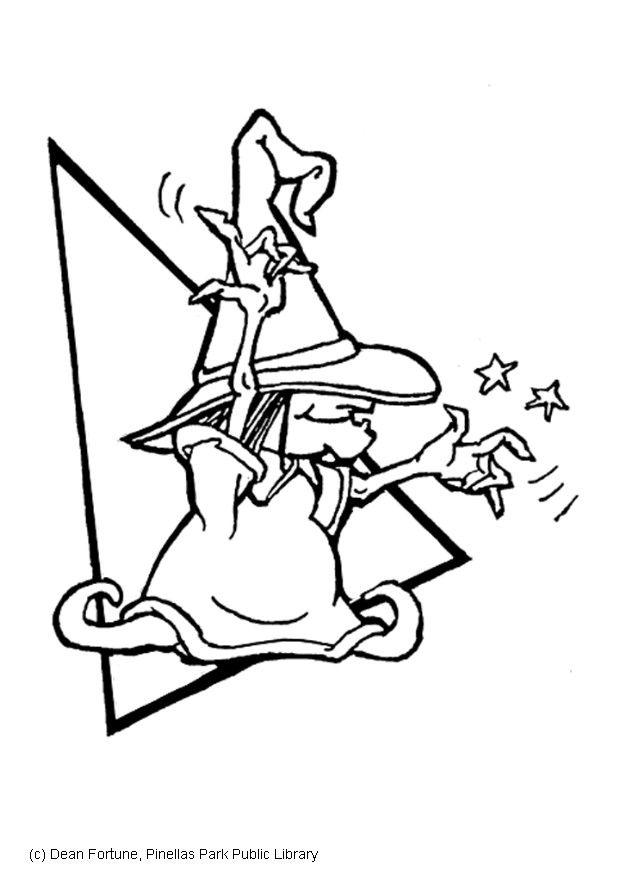 bruja Dibujo para colorear bruja