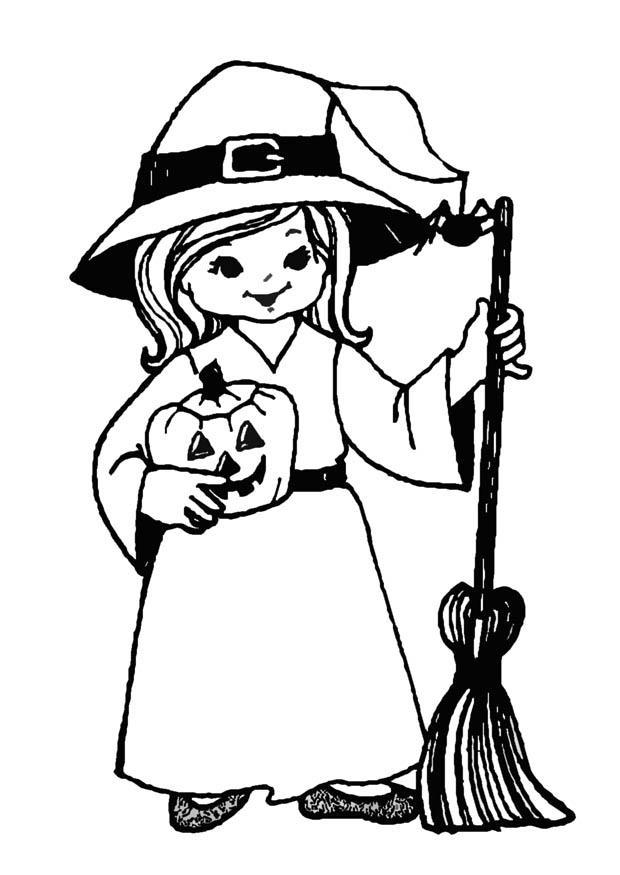 bruja Dibujo para colorear bruja