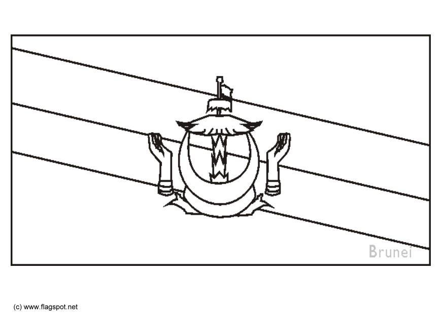 brunei Dibujo para colorear brunei