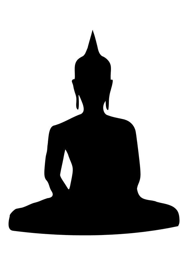 Dibujo para colorear buda