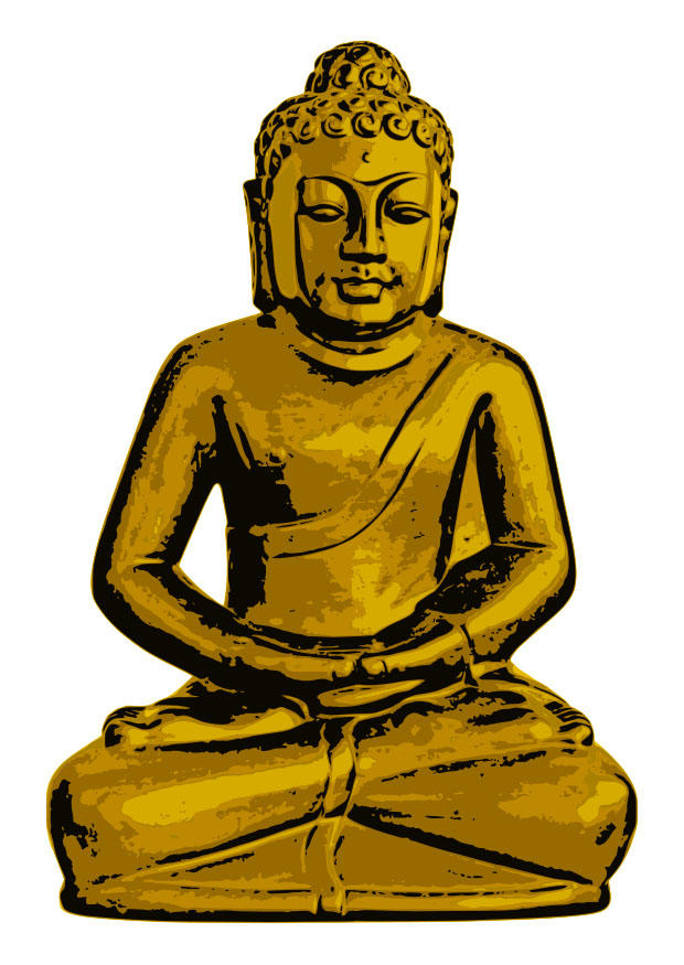 Imagen buda de oro