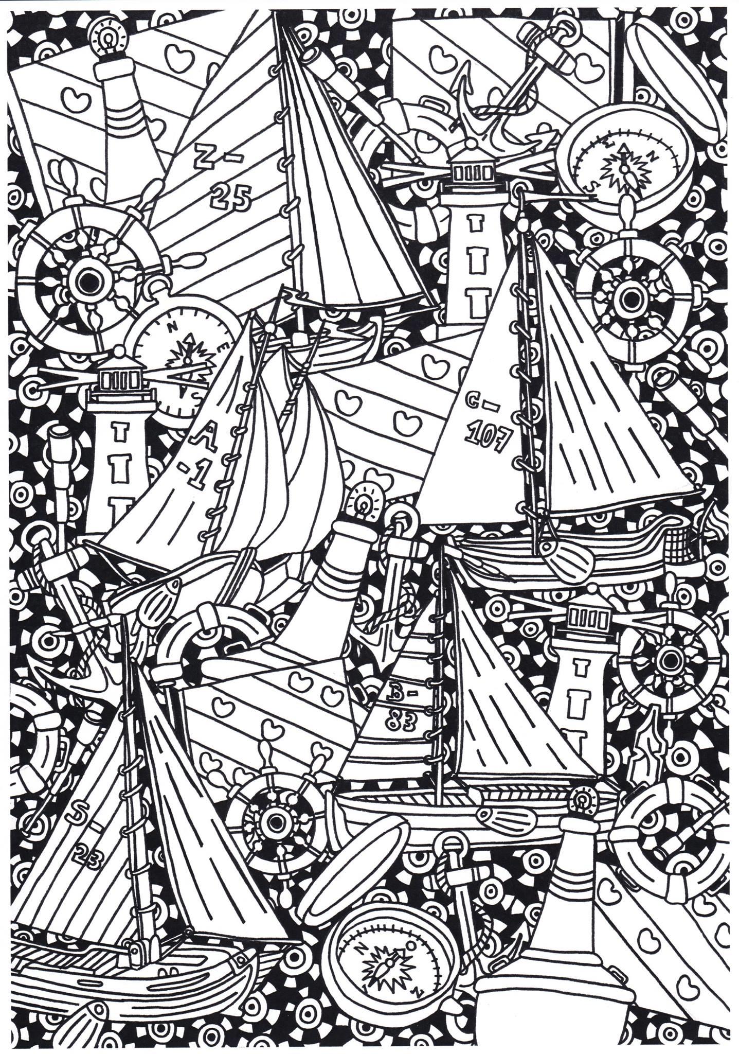 buques Dibujo para colorear buques