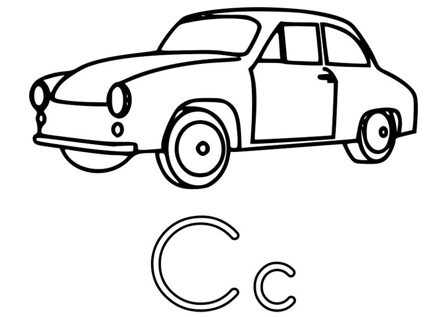 c Dibujo para colorear c