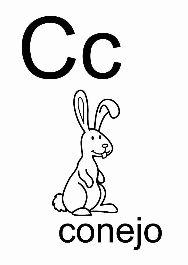 c Dibujo para colorear c