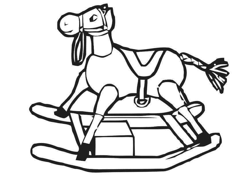 caballito balancAn Dibujo para colorear caballito balancAn