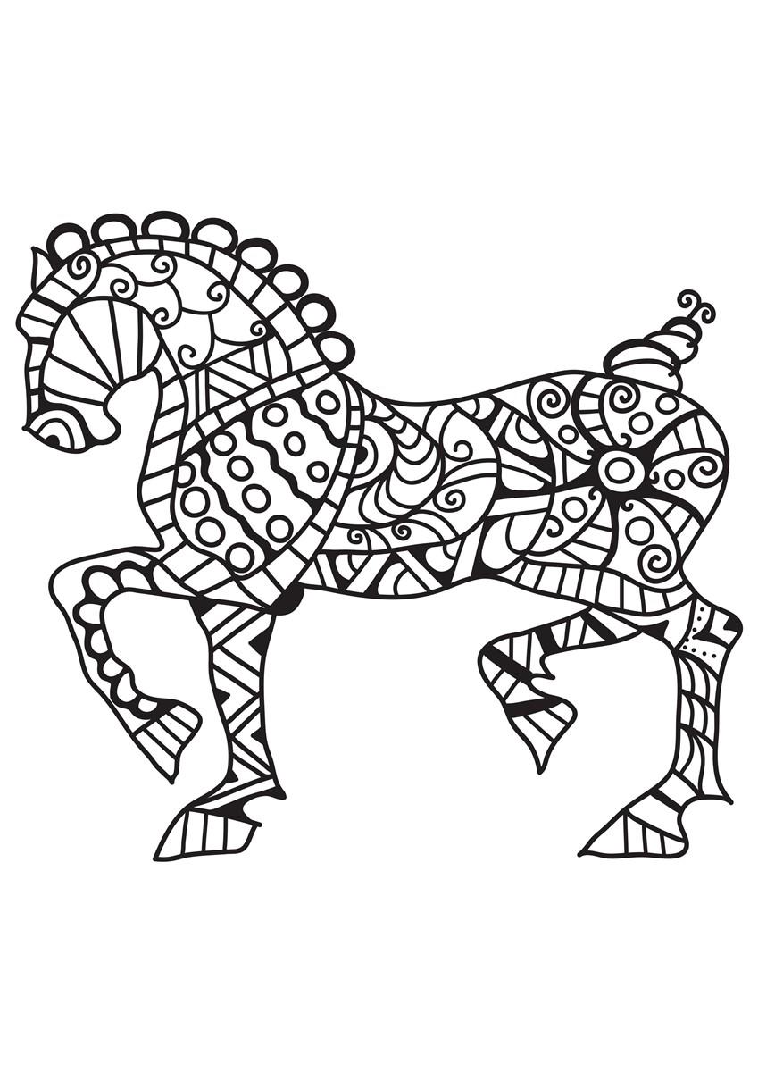 caballo Dibujo para colorear caballo