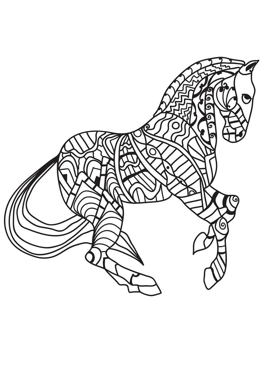 caballo Dibujo para colorear caballo