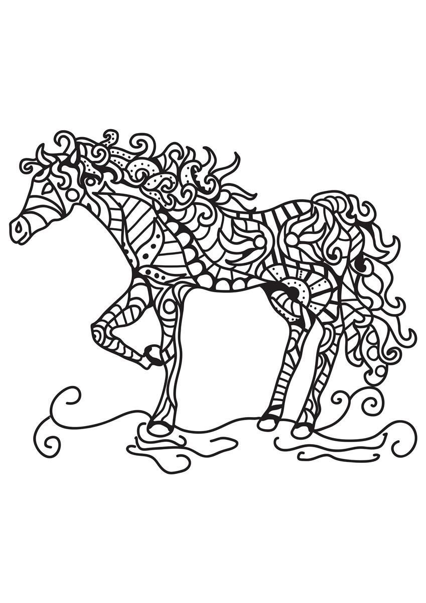 caballo Dibujo para colorear caballo