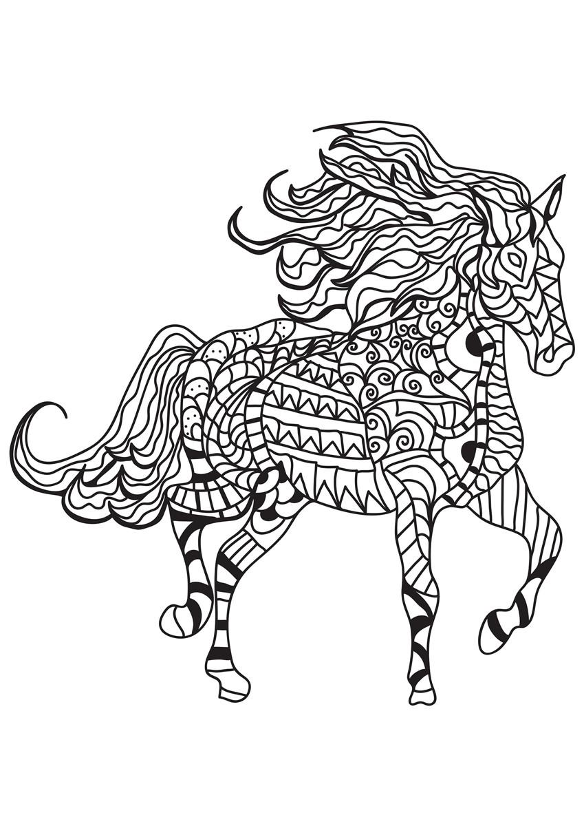 caballo Dibujo para colorear caballo