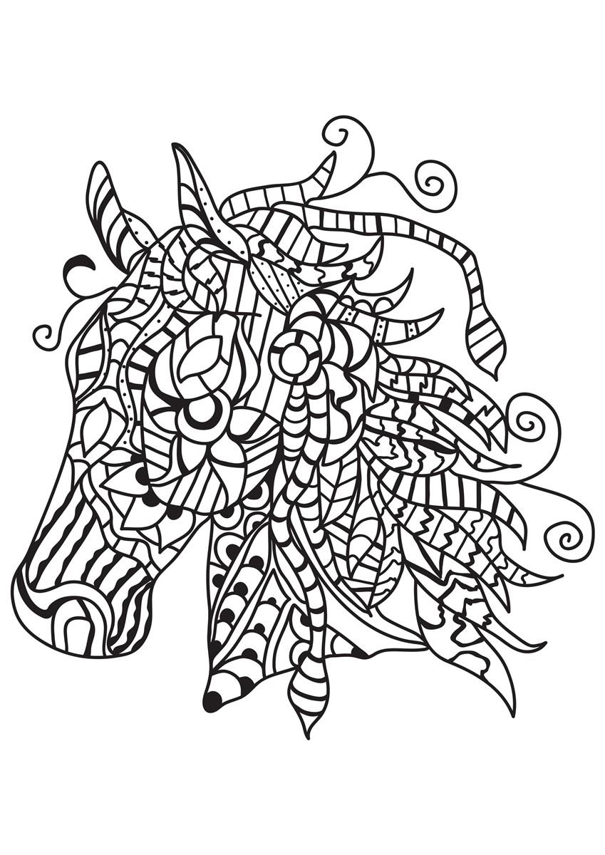 caballo Dibujo para colorear caballo