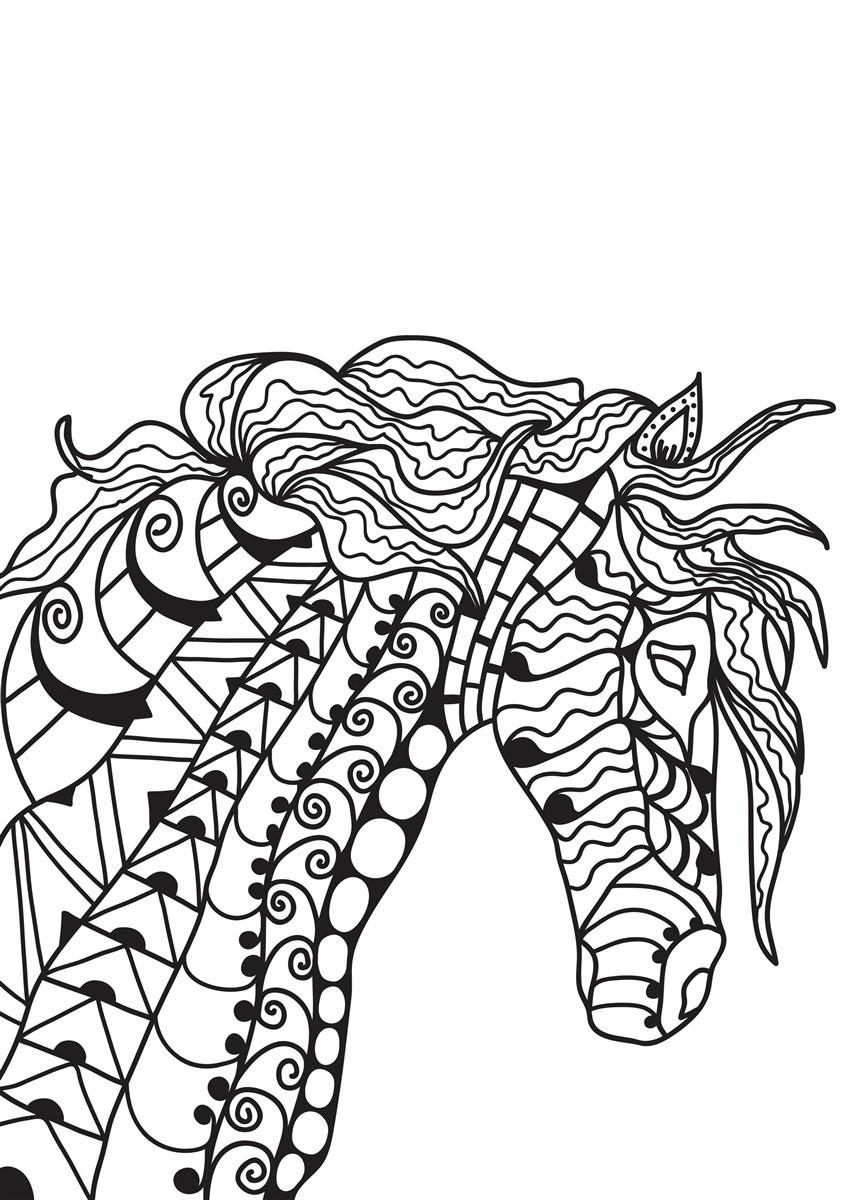 caballo Dibujo para colorear caballo