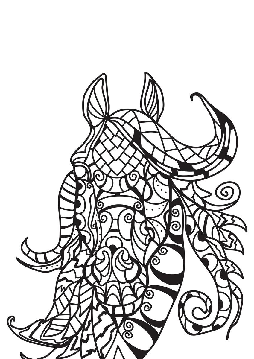 caballo Dibujo para colorear caballo