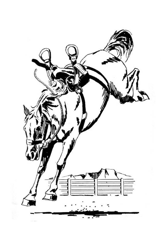 caballo encabritado Dibujo para colorear caballo encabritado