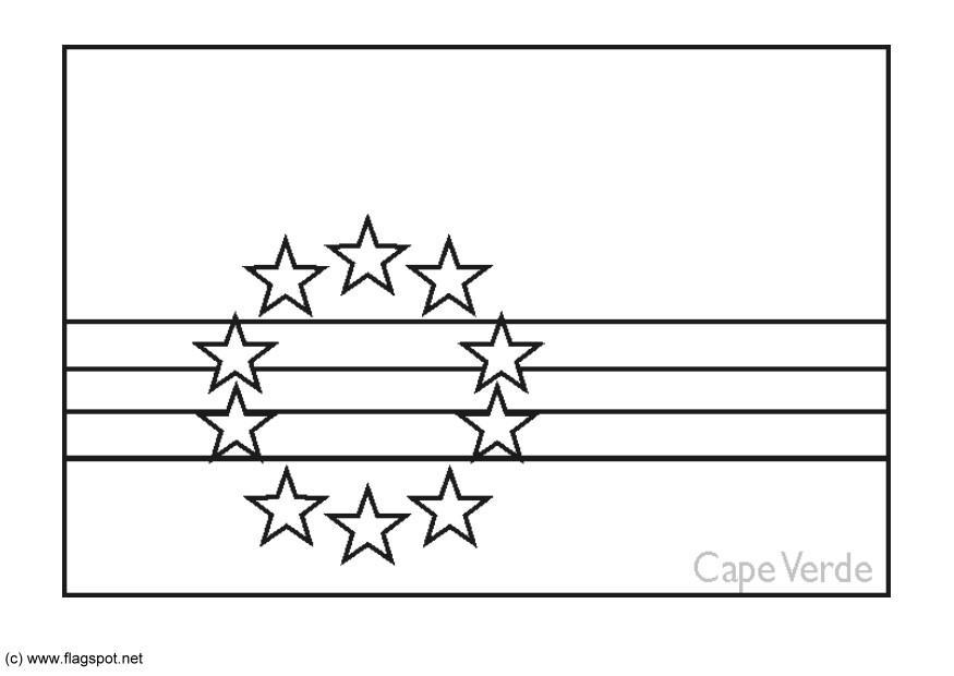 cabo verde Dibujo para colorear cabo verde