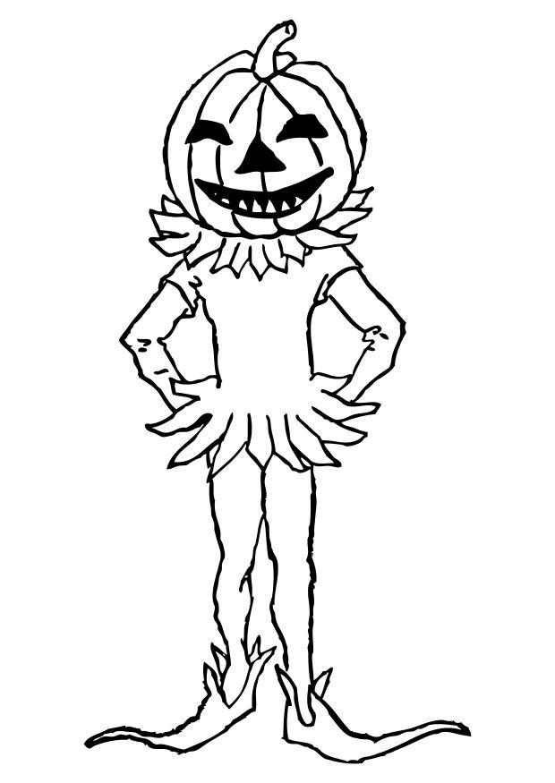 calabaza Dibujo para colorear calabaza