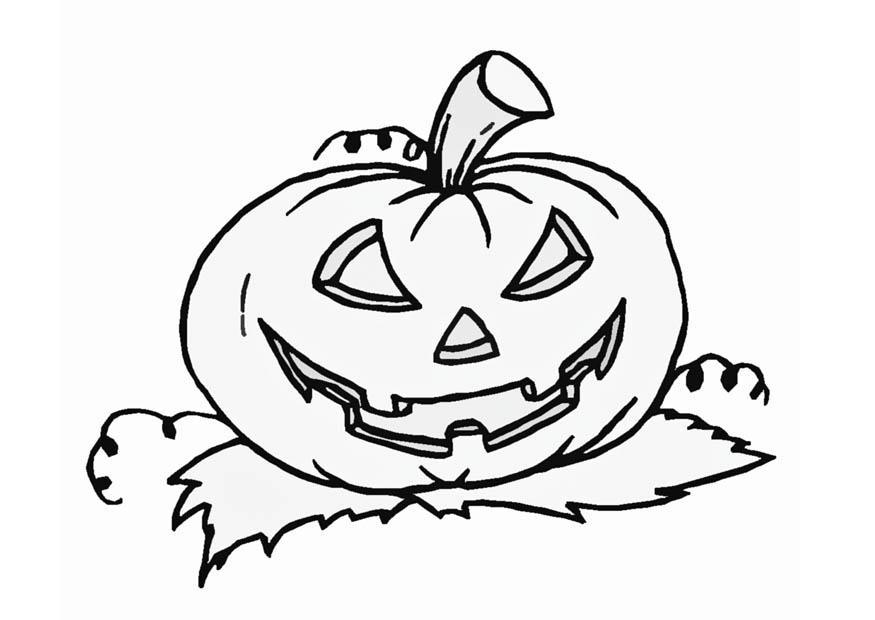 Dibujo para colorear calabaza