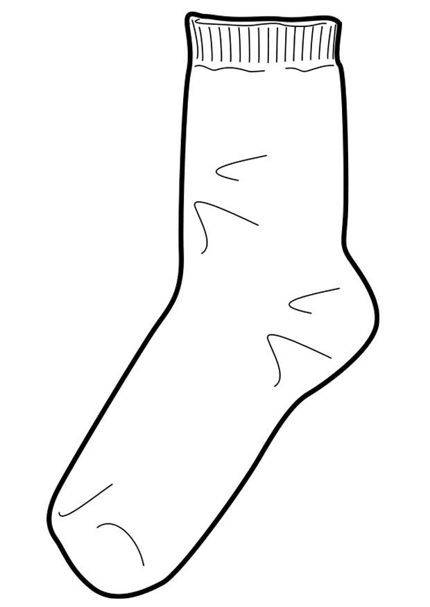 Dibujo para colorear calcetA­n