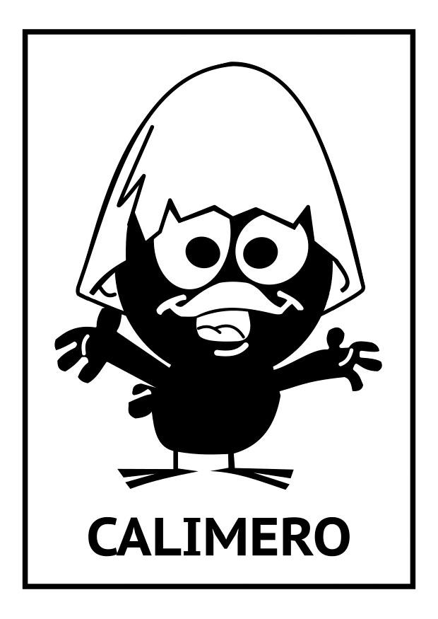 Dibujo para colorear calimero