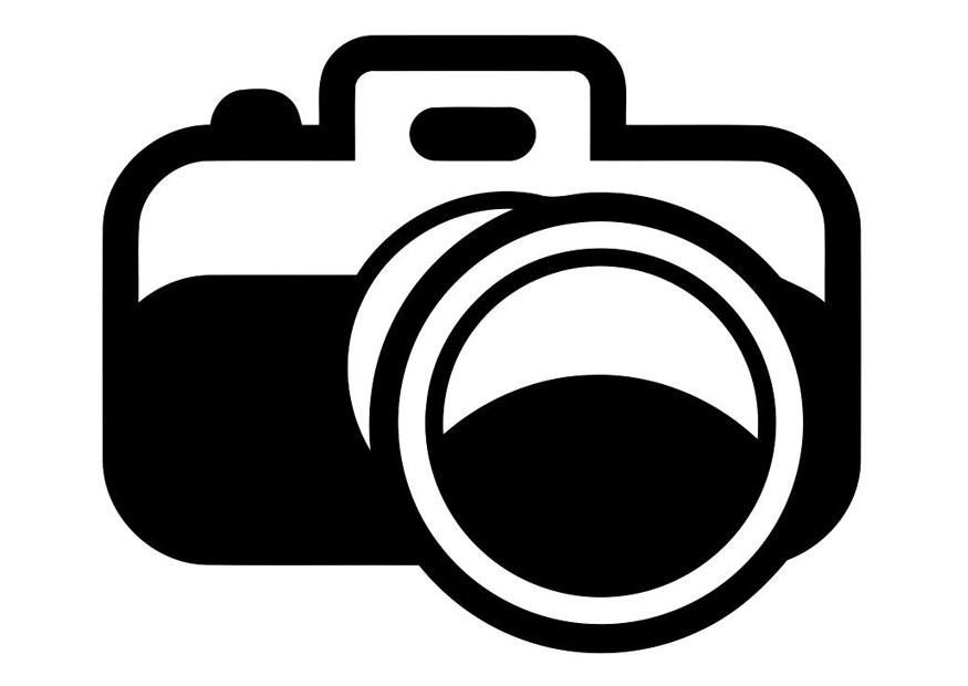 Dibujo para colorear cA¡mara de fotos
