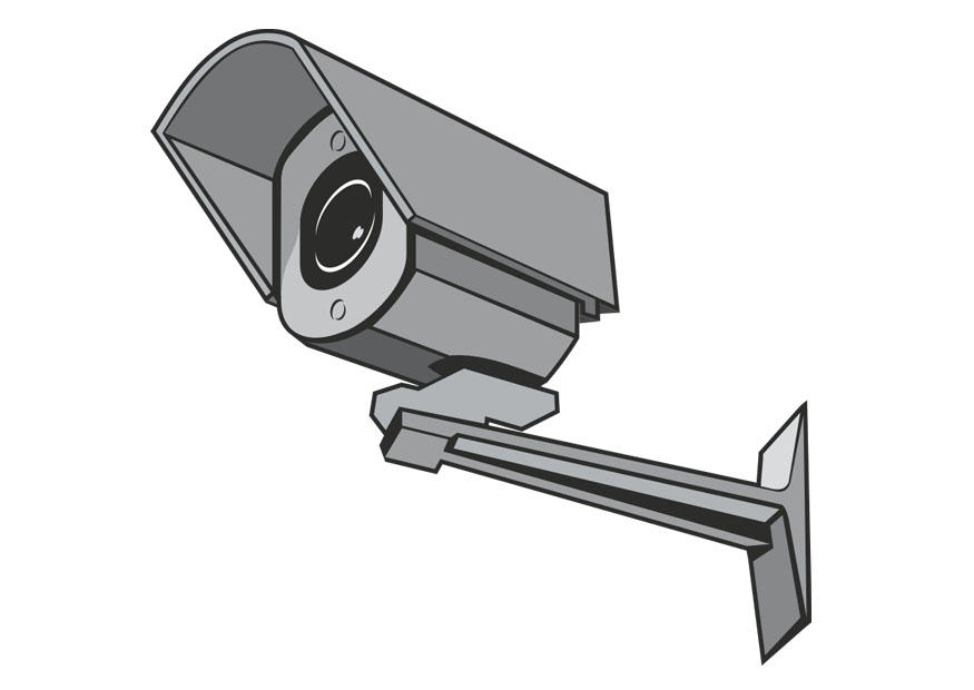 cA¡mara de seguridad Dibujo para colorear cA¡mara de seguridad