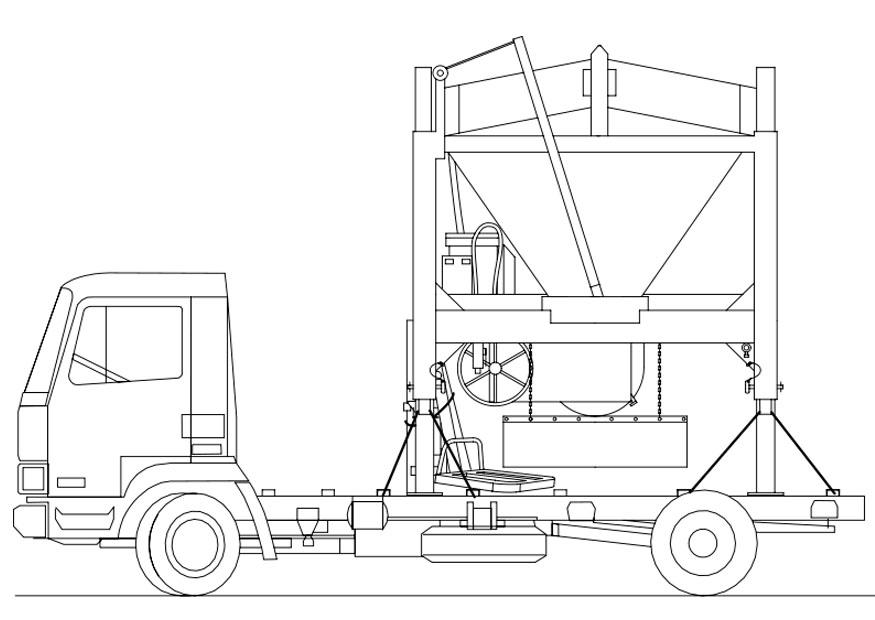 camiA³n - mezclador de arena Dibujo para colorear camiA³n - mezclador de arena