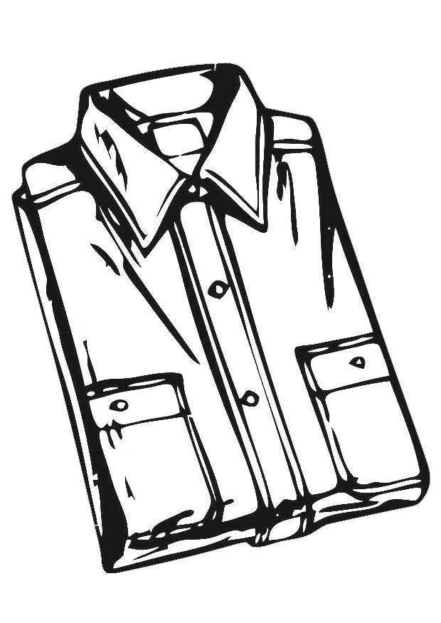 camisa Dibujo para colorear camisa