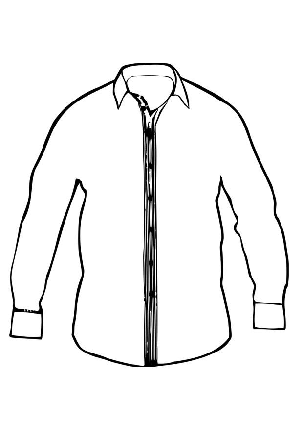 camisa Dibujo para colorear camisa