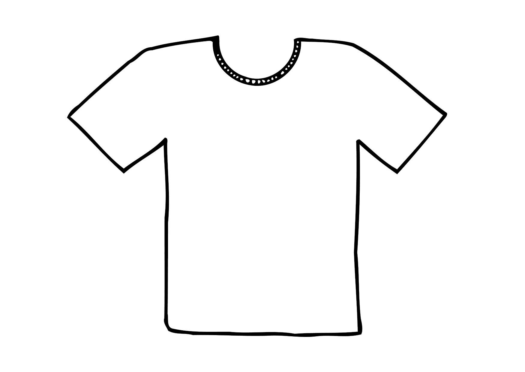camiseta Dibujo para colorear camiseta