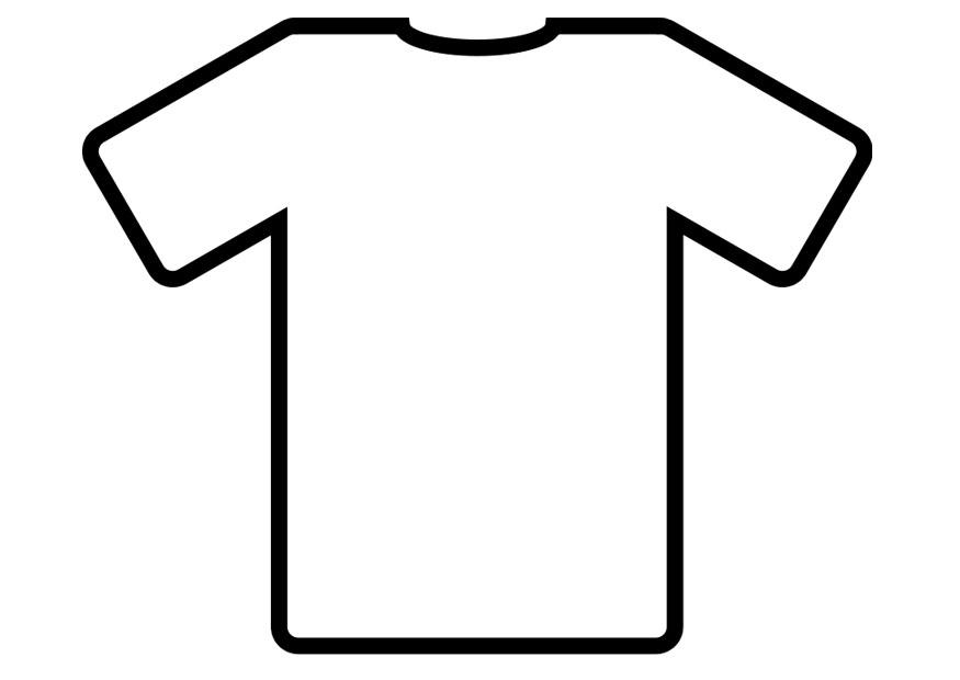 camiseta Dibujo para colorear camiseta