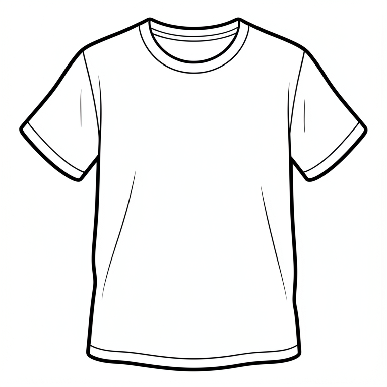 camiseta Dibujo para colorear camiseta