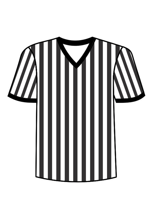 Dibujo para colorear camiseta de A¡rbitro