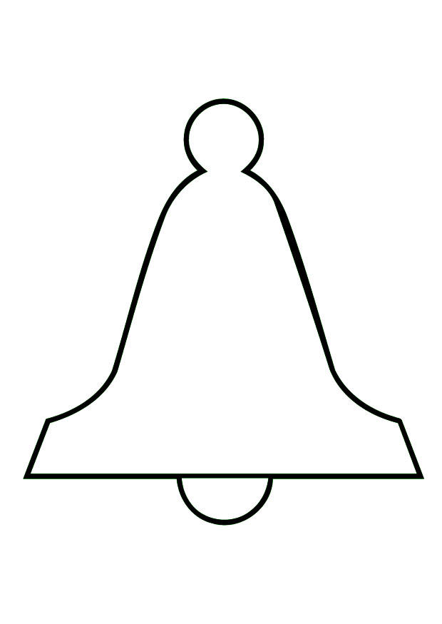 Dibujo para colorear campana