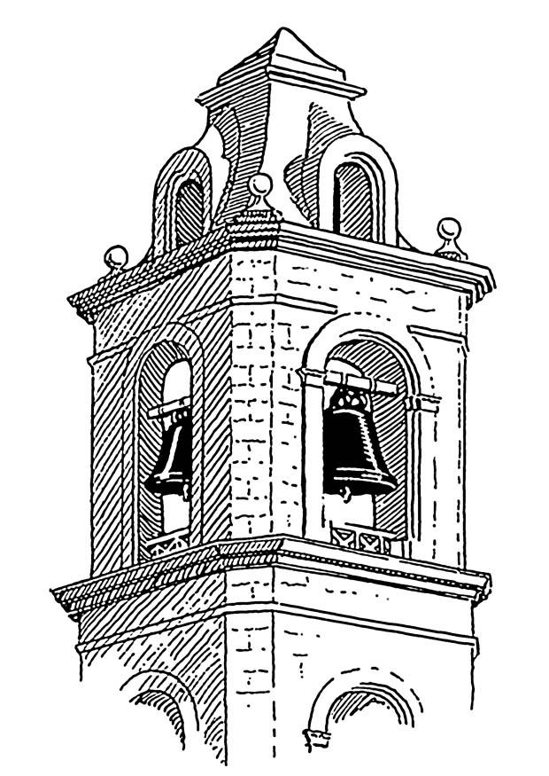 campanario - belfort Dibujo para colorear campanario - belfort