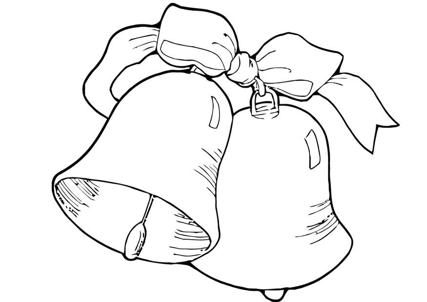 Dibujo para colorear campanas