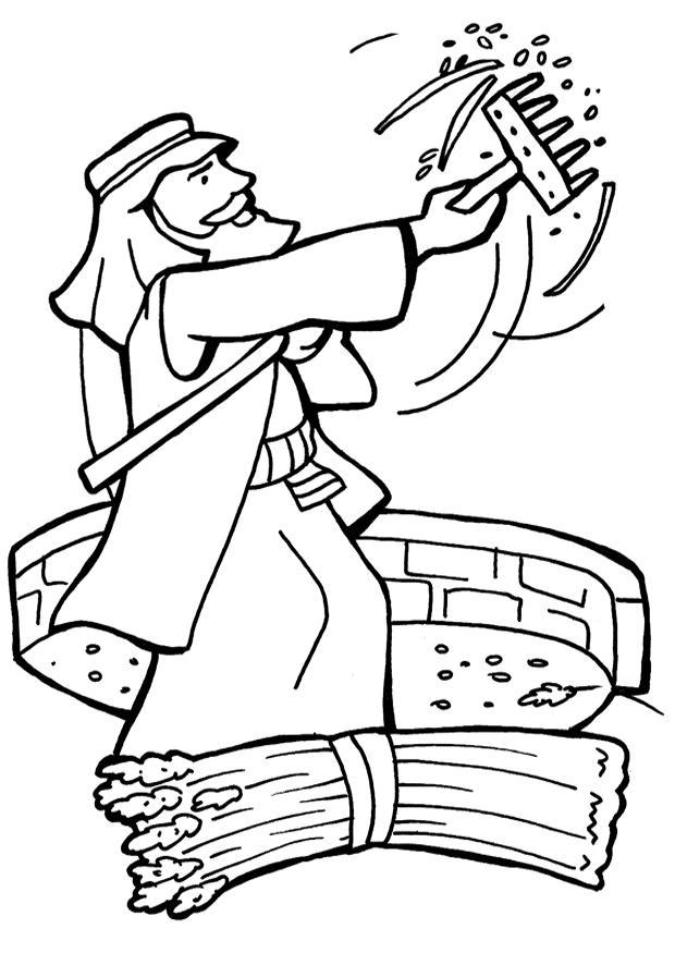 campesino Dibujo para colorear campesino