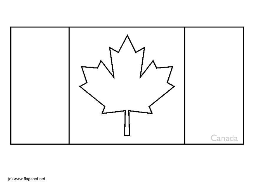 Dibujo para colorear canadA¡