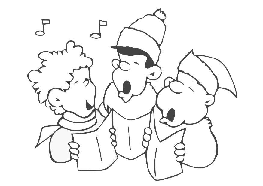 canciA³n de navidad Dibujo para colorear canciA³n de navidad