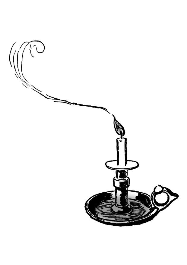 candelabro Dibujo para colorear candelabro