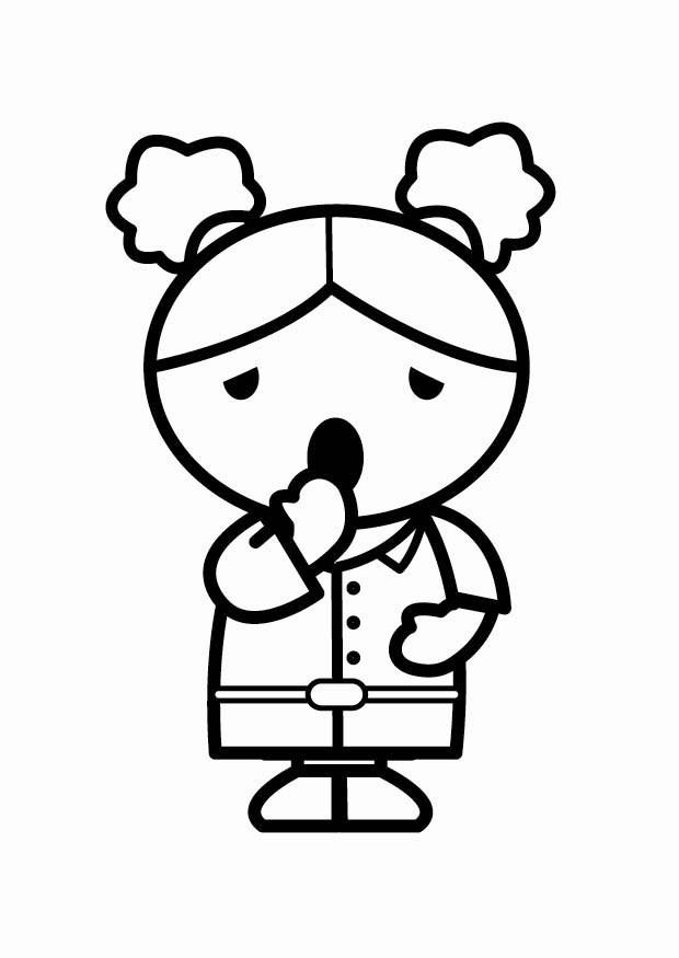 cansada Dibujo para colorear cansada