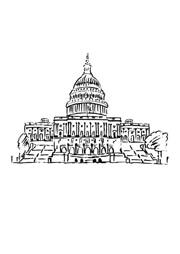 capitolio Dibujo para colorear capitolio