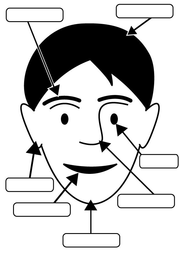 cara Dibujo para colorear cara