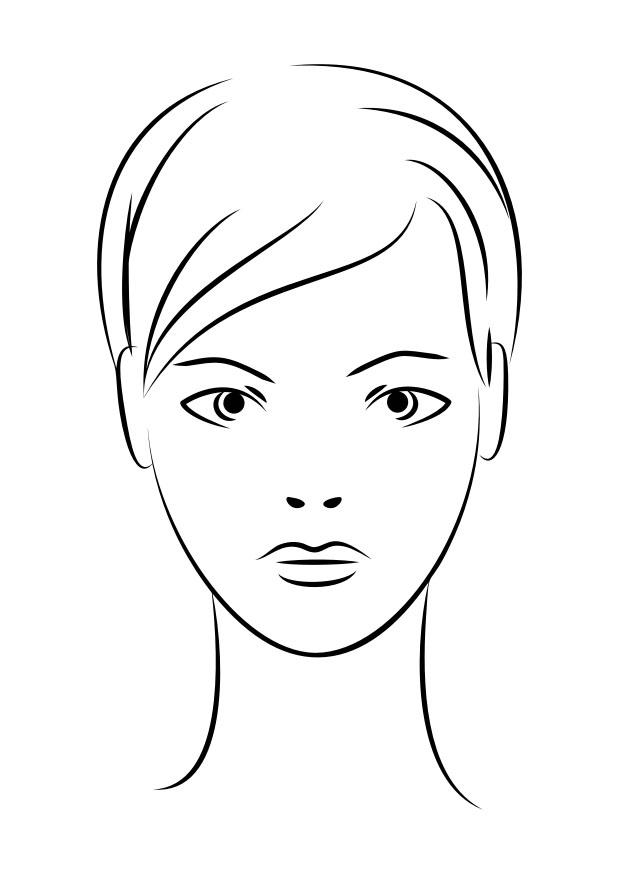 cara Dibujo para colorear cara