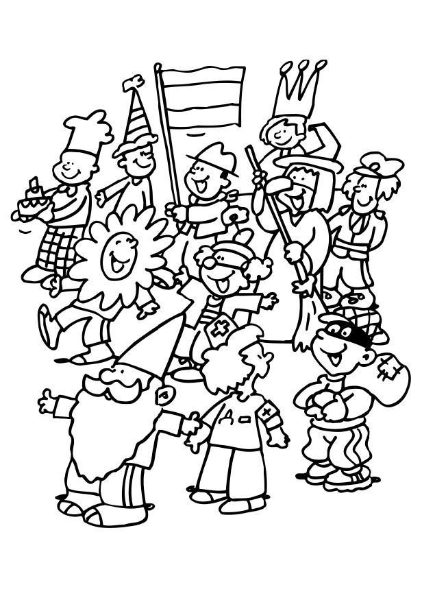 carnaval Dibujo para colorear carnaval