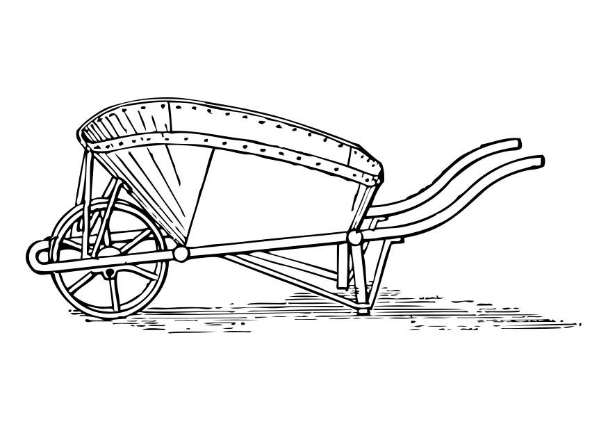 carretilla Dibujo para colorear carretilla