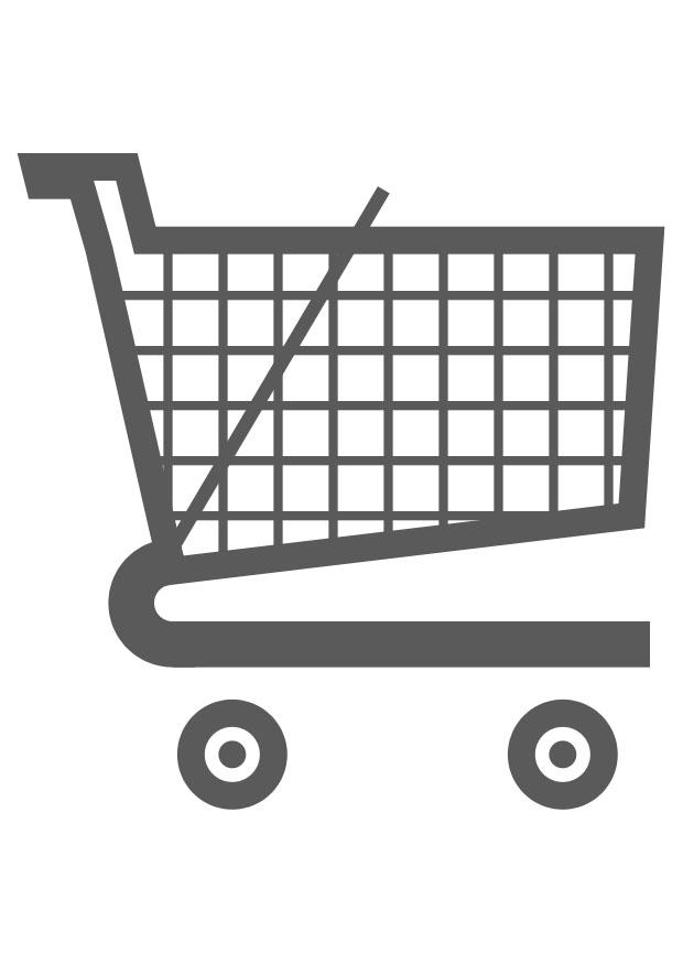 carrito de la compra Dibujo para colorear carrito de la compra