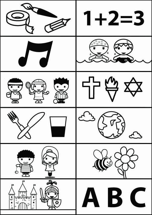 carta de actividades Dibujo para colorear carta de actividades