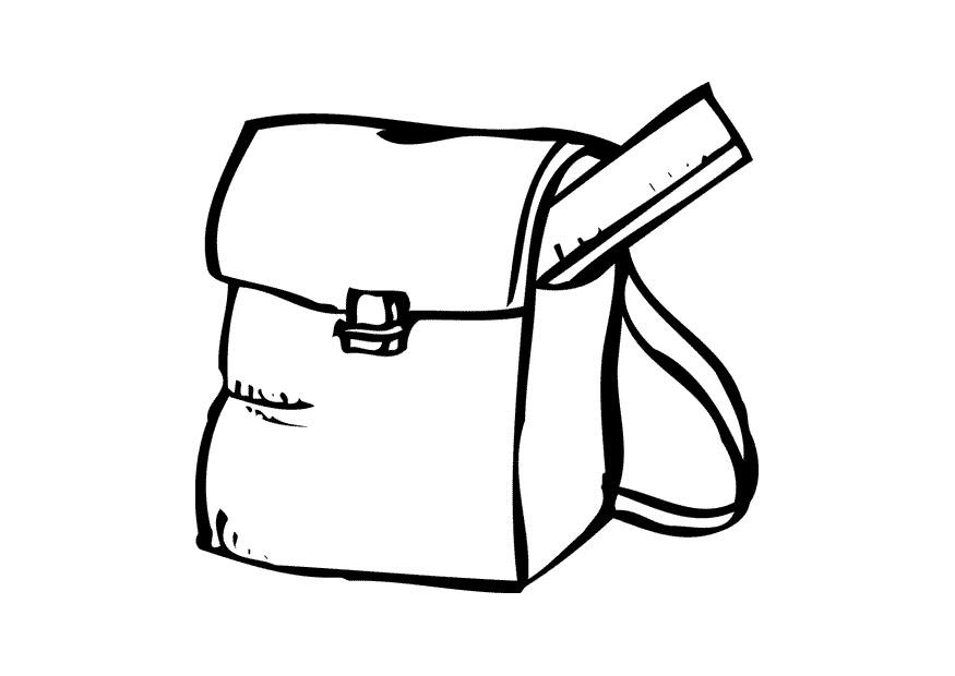 cartera del colegio Dibujo para colorear cartera del colegio
