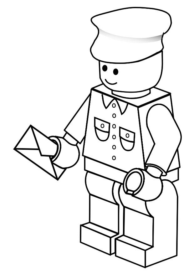 cartero Dibujo para colorear cartero