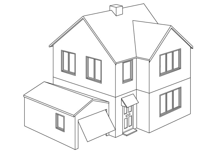 casa Dibujo para colorear casa